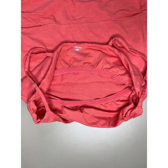 Toad & Co Long Island Maxi Dress Sm Coral Stretch Summer Vacation Sustainable - Picture 15 of 16